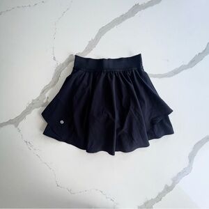 Lululemon Black Court Rival High-Rise Skirt